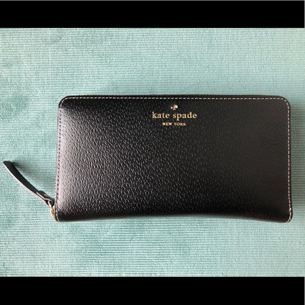 Black leather Kate Spade Wallet
